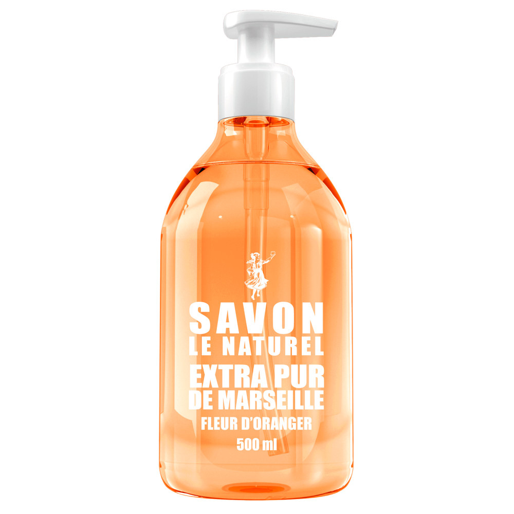 savon le naturel  Savon Le Naturel Liquide Fleur d'Oranger 500ml Savon  Liquide Fleur d'oranger - 500 ml