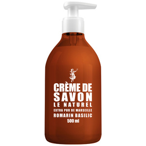 Savon Le Naturel Liquide Romarin Basilic 500ml Savon Liquide au parfum aromatique de romarin et basilic 