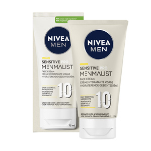 SENSITIVE PRO MENMALIST - Crème hydratante visage pour Homme Soin visage Homme Peaux Sensibles uniquement 10 ingrédients