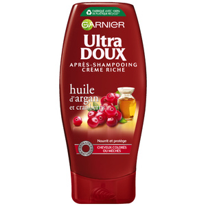 Garnier Ultra Doux Après-Shampooing Couleur argan cranberry 250ml Après-shampooing à l'huile d'argan et de cranberry