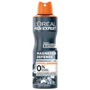 Men Expert Magnesium Defense Déodorant Spray 48h Hypoallergénique 0% Men Expert Magnesium Defense Déodorant Spray 48h Hypoallergénique