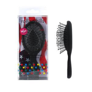 Detangling Hairbrush Black - For Wet Hair - Mini Brosse démêlante