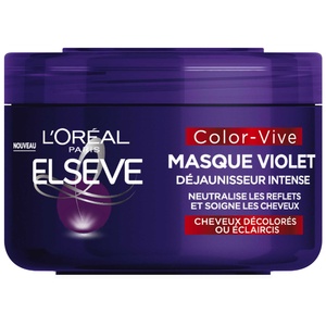 Elseve Color-Vive Masque Violet Déjaunisseur Intense pourcheveux décolorés ou éclaircis