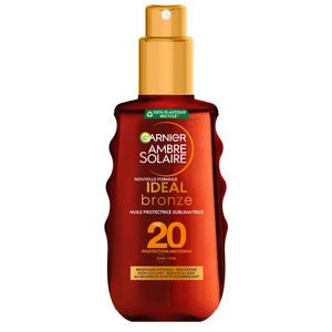 Ambre Solaire Ideal Bronze Huile protectrice sublimatrice Huile protectrice sublimatrice de bronzage FPS20