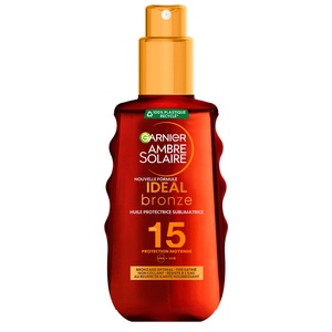 Ambre Solaire Ideal Bronze Huile protectrice sublimatrice Huile protectrice sublimatrice de bronzage FPS15