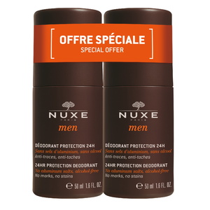 Nuxe Men Duo déodorant protection 24h, 2x50ml Déodorant