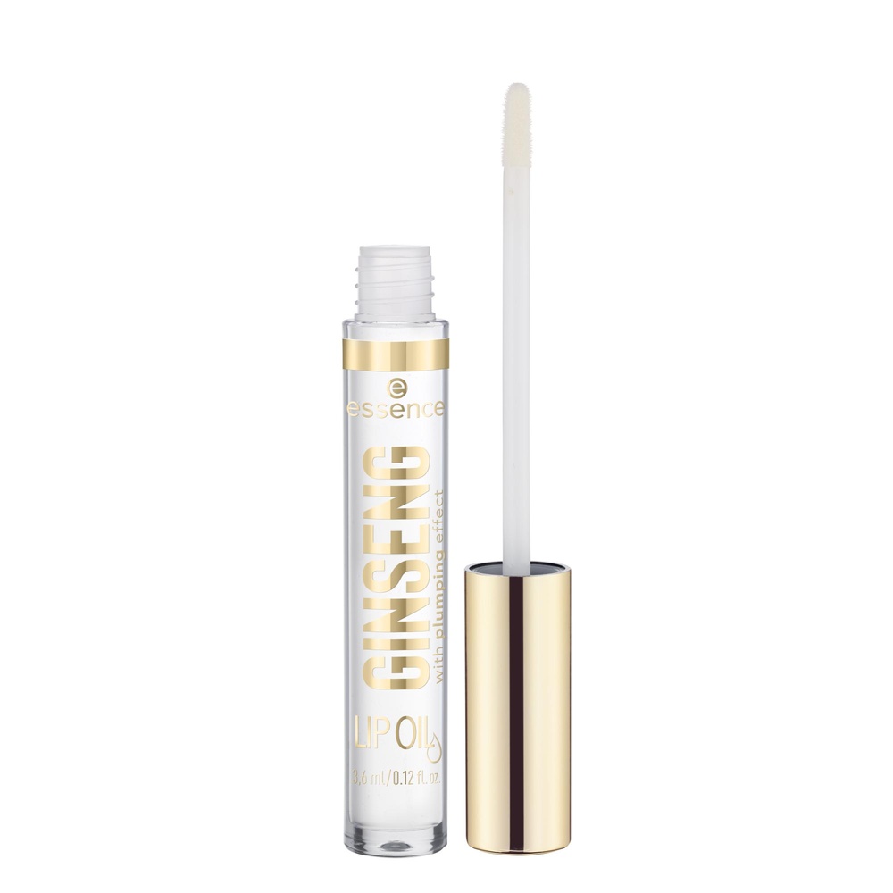 essence | GINSENG LIP OIL huile soin des lèvres 02 Energy booster Gloss Lèvres - 02, transparent, 4 ml - Transparent