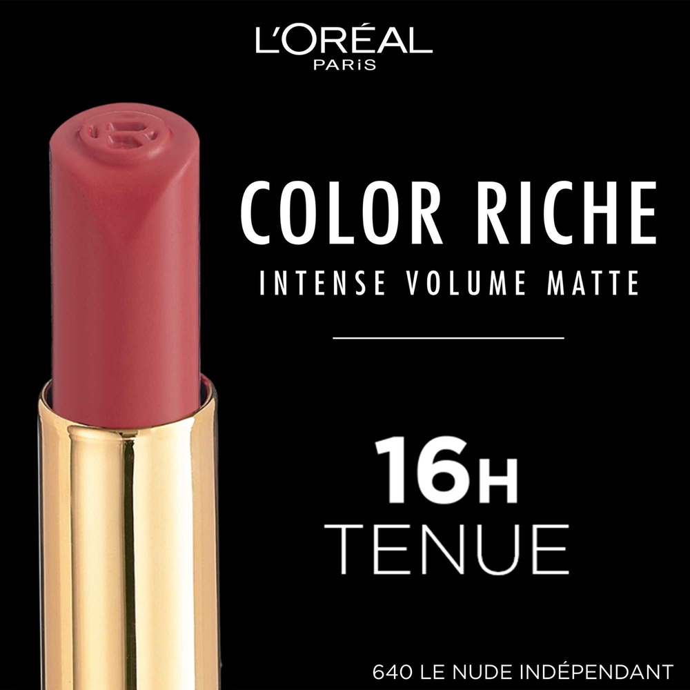 L'Oréal Paris | Color Riche Rouge à lèvres matte et repulpant - 640 Nude Independant - Beige