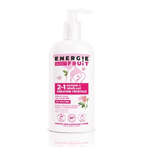 KERATINE VEGETALE MONOI, ROSE & ARGAN| CHEVEUX DIFFICILE A LISSER Masque + Après shampooing 2 en 1 sans silicone