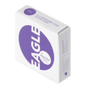 Preservatif - Taille Eagle : Diamètre -47mm / 3 pcs. Préservatif