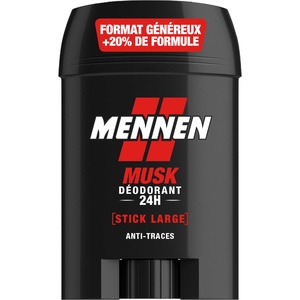 MUSK Deodorant homme 24H stick large sans alcool anti traces