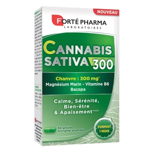 Cannabis Sativa 300 30 gélules Complément Alimentaire Sommeil/Stress