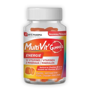 Multivit'Gummies Energie 60 gommes Complément Alimentaire Vitalité