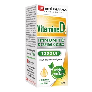 Vitamine D3 15ml Complément Alimentaire pour les défenses naturelles