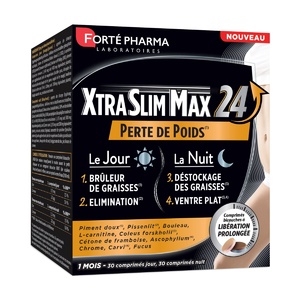 XtraSlim Max 24  60 comprimés Complément alimentaire Minceur - Brûleur de graisses