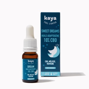 Kaya SWEET DREAMS Huile adaptogène 10% CBD FR - 1 dropper 10ml Huile sublinguale