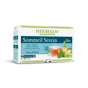 HERBESAN INFUSION SOMMEIL SEREIN BIO - 20 sachets 05 - COMPLEMENTS ALIMENTAIRES