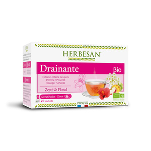 HERBESAN INFUSION DRAINANTE BIO - 20 sachets 05 - COMPLEMENTS ALIMENTAIRES