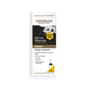 HERBESAN®-SPRAY GORGE MIEL MANUKA IAA10+ - Réconfort de la gorge -Spray de 25 ml 05 - COMPLEMENTS ALIMENTAIRES