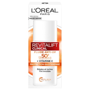L’Oréal Paris Revitalift Clinical Fluide Anti-UV FPS 50+ Vitamine C Fluide Anti-UV FPS 50+ Vitamine C 