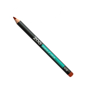 Crayon 608 Brun orangé ZAO Crayon lèvres certifiés ecocert, vegan et 100% naturel
