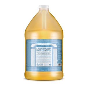 Dr Bronner's - Savon liquide non parfumé - 3.78L Savon liquide