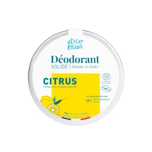 Déodorant solide certifié bio | Citrus | 50g Déodorant