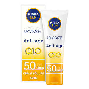 PROTECTION SUN VISAGE  - Crème anti-ageQ10 50ml Protection solaire visage anti-rides FPS50 