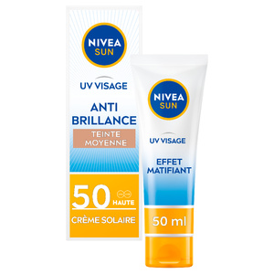 PROTECTION SUN VISAGE  - Crème anti-brillance teintée 40ml Protection solaire visage teintée FPS50+ 