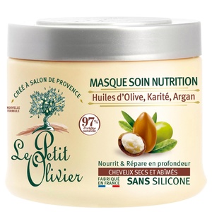 Masque Soin Nutrition Huiles d'Olive, Karité, Argan Masque - Cheveux Secs ou Abîmés