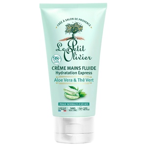 Crème Mains Fluide Hydratation Express Aloe Vera & Thé Vert Crème Mains  - Peaux Normales à Sèches