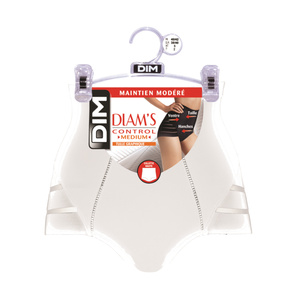 Diam's Control Medium Culotte Taille Haute Blanc Minceur 