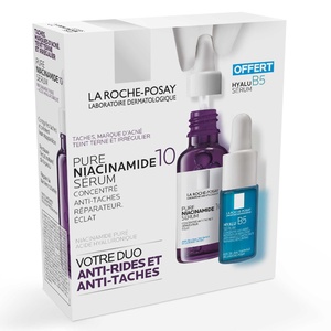 Pure Niacinamide 10 Coffret sérum visage anti-taches + sérum anti-rides réparateur repulpant offert 