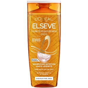 Elseve Huile Extraordinaire Shampooing Coco 300ml Shampoing cheveux secs