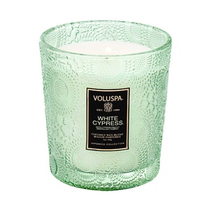 White Cypress Classic Candle BOUGIE 
