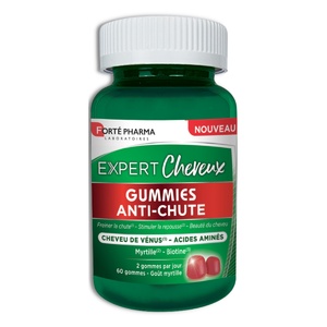 Expert Cheveux Gummies Anti Chute - Gummies Chute de Cheveux - Biotine Complément alimentaire anti-chute de cheveux en gummies