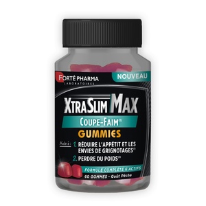 XtraSlim Max Gummies Coupe Faim - Caroube, Chrome, zinc Complément alimentaire minceur coupe-faim