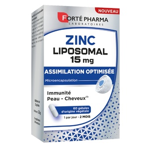 Zinc Liposomal 15 mg - Défenses Immunitaires, Beauté de la Peau, Cheveux, Ongles Complément alimentaire beauté & immunité