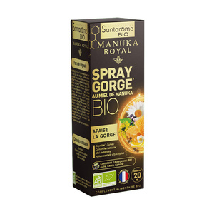 Spray Gorge Miel de Manuka Bio - Apaisela gorge - 20 ml Complément alimentaire immunité 