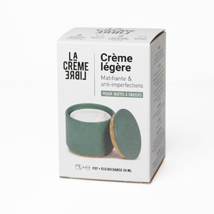 Crème Légère Pot Vert Canard Soin Hydratant Visage 