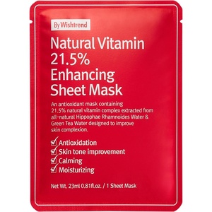 By Wishtrend Natural Vitamin C21,5% Enhancing Sheet Mask - 10x Sérum