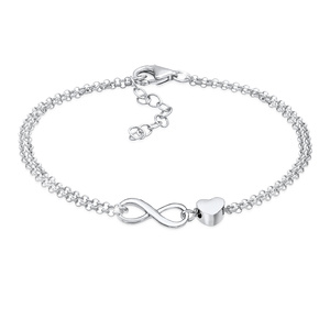 Elli Bracelet Femmes Cœur Amour Infinité en Argent Sterling 925 Bracelet