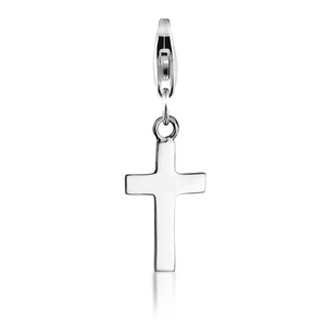 Nenalina Amulette Pendentif à breloque  croix symbole de la religion en argent st Pendentif