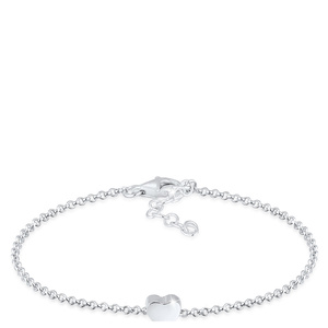 Elli by Julie & Grace Bracelet Dames avec Pendentif Coeur Basic en Argent Sterlin Bracelet