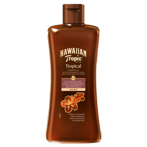 Hawaiian Tropic Tropical Tanning Oil Dark, Huile, Corps, 200 ml, Femmes, Tropical auto-bronzant