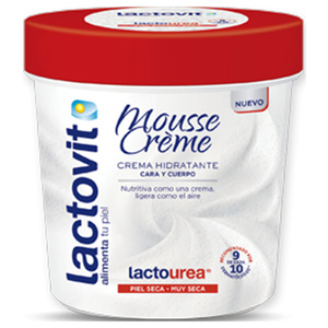 Lactovit Mousse Créme lactourea 250 ml, Crème, Hydratant, Protection, Peau sèche, Créme pour le corps 