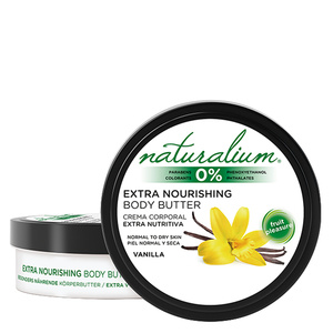 Naturalium Vainilla Body Butter 200 ml, Vanille, Peau sèche, Tous types de peau,  beurre corporel 