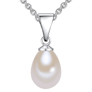Collier de perles Argent sterling Perle de culture d'eau douce en Argent collier