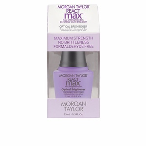 React Max Optical Nail Strengthener + Base Morgan Taylor Crayon blanc pour ongles