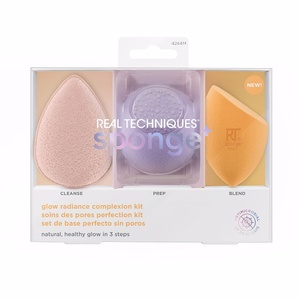 Sponge+ Glow Radiance Complexion Coffret Real Techniques éponge à maquillage